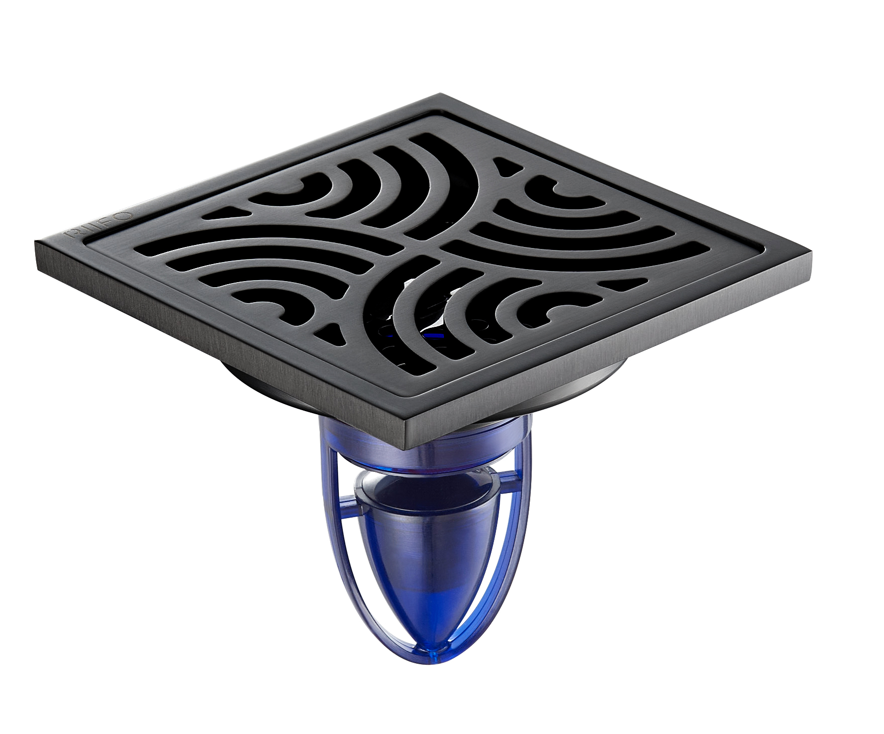 不锈钢地漏RF-79018Q（枪灰色）（磁悬。