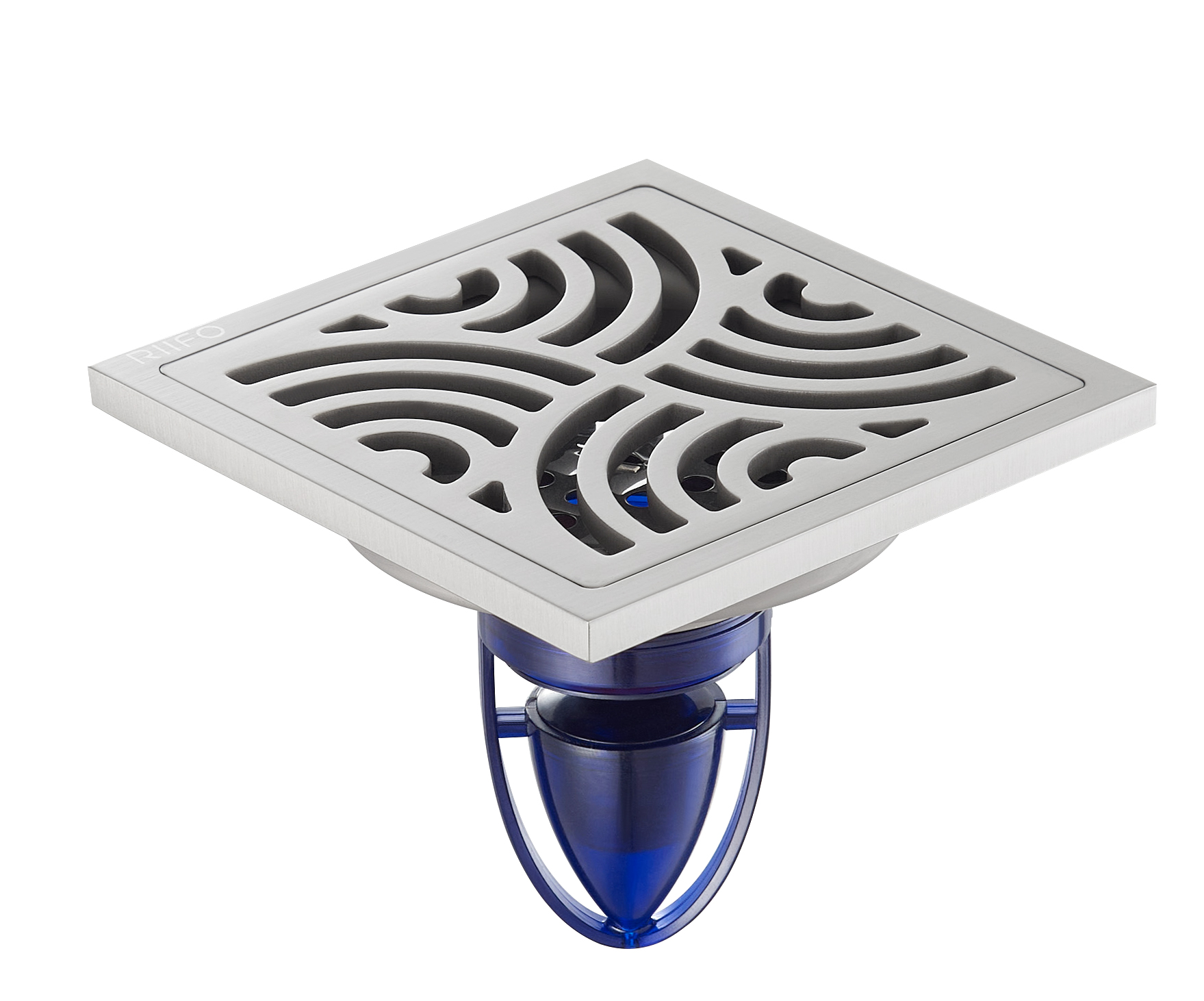 不锈钢地漏RF-79018B（镍拉丝）（磁悬。