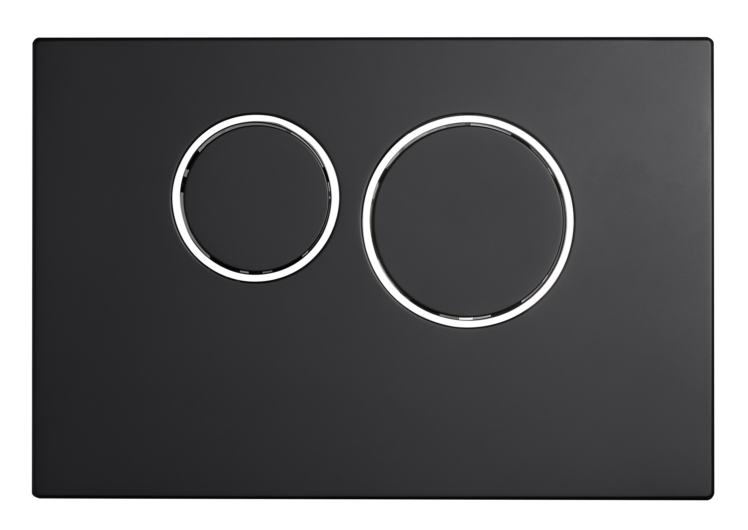 AZ504暗装水箱面板（黑色）（圆形按钮）