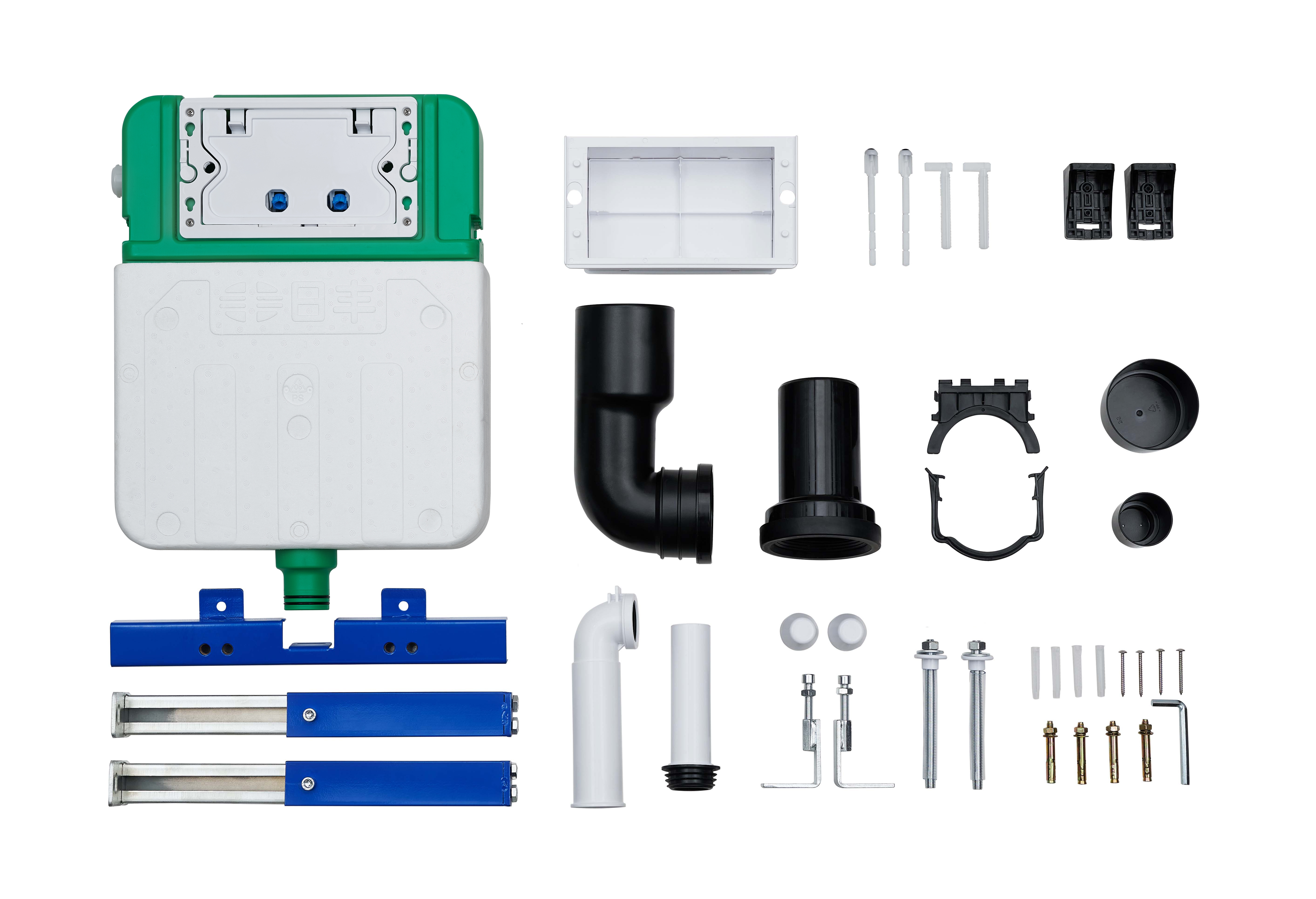 AZ502暗装水箱（绿）（坐便）（不带面板）